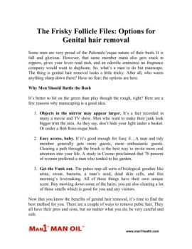 The Frisky Follicle Files: Options for Penis Hair Remov…